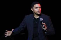 Comedian Trevor Noah performs on stage during the 11th Annual Stand Up for Heroes benefit, pres ...