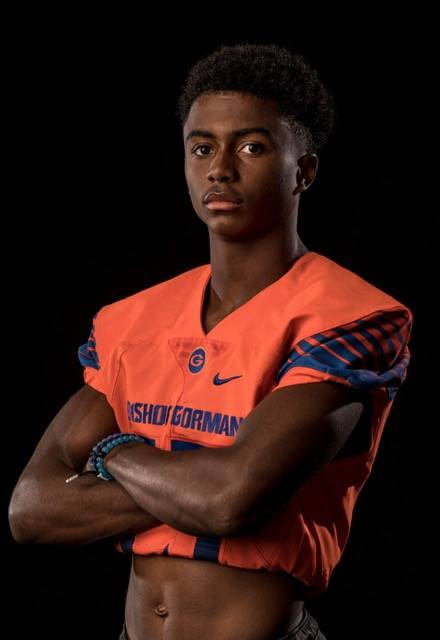 Bishop Gorman's Kyu Kelly is a member of the Nevada Preps all-state boys track team.