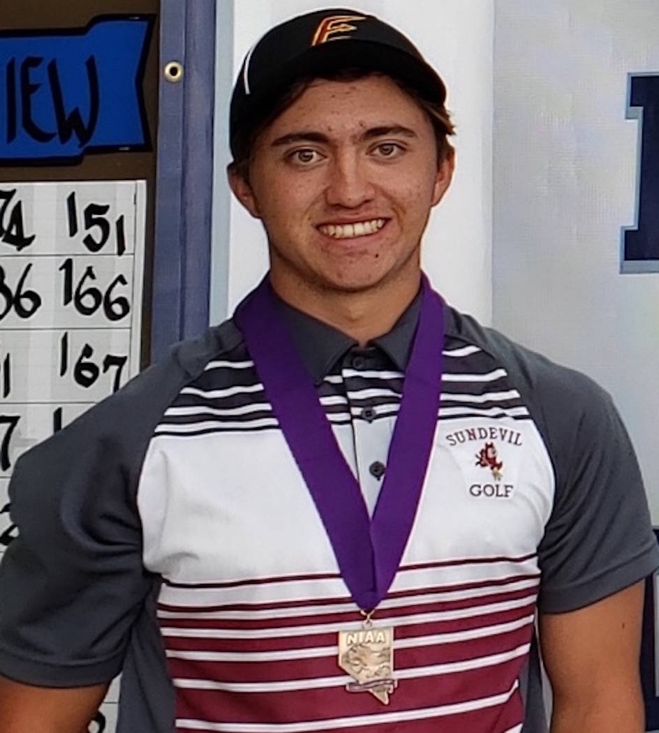 Eldorado's Matthew Manganello is a member of the Nevada Preps all-state boys golf team.