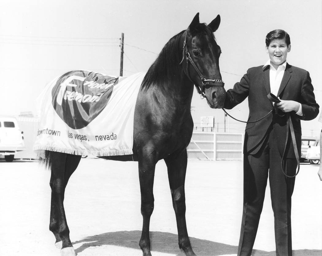 Wayne Newton with his horse in 1963. (courtesy)