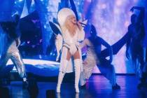Christina Aguilera is shown in her "XPerience' residency at Zappos Theater at Planet Hollywood ...