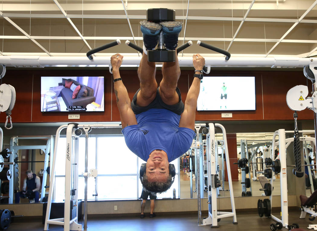 Peter Radu of Henderson works out at Lifetime Athletic on Monday, June, 3 2019, in Henderson. ( ...