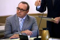 Actor Kevin Spacey attends a pretrial hearing on Monday, June 3, 2019, at district court in Nan ...