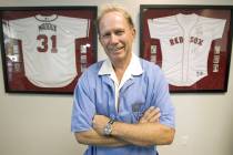 Physical therapist and Southern Nevada Sports Hall of Fame inductee, Keith Kleven, poses at his ...