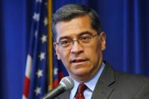 California Attorney General Xavier Becerra discusses the lawsuit his office has filed against P ...