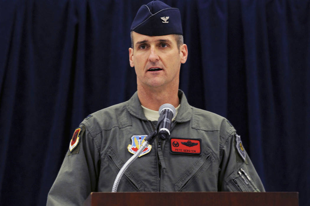 Maj. Gen. Peter Gersten speaks for the first time as the 432d Wing and 432d Air Expeditionary W ...