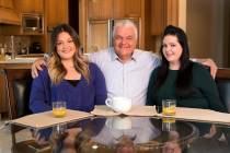 Nevada Gov. Steve Sisolak with daughters Carley, left, and Ashley, right. (Photo courtesy Steve ...
