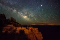 The Milky Way galaxy is seen over the Grand Canyon from the North Rim. (Getty)