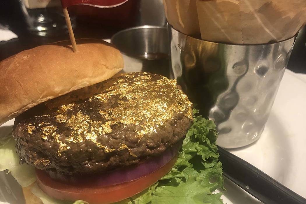 Las Vegas burger features 24K gold — VIDEO Las Vegas ReviewJournal