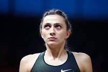 Russia's Mariya Lasitskene looks on in the women's high jump final at the European Athletics Ch ...