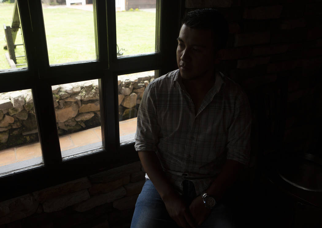 In this June 8, 2019, photo, Francisco Perez, who was deported from the United States in 2018, ...