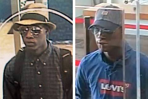 Police are searching for a man suspected in a pair of attempted robberies Monday, June 10, 2019 ...