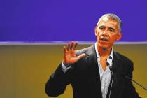 United States former President Barack Obama talks during the "Seeds&Chips - Global Foo ...