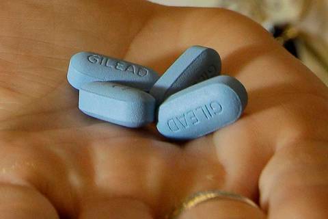 Studies released on Tuesday, June 11, 2019, show anti-HIV treatment, such as a two-medication c ...