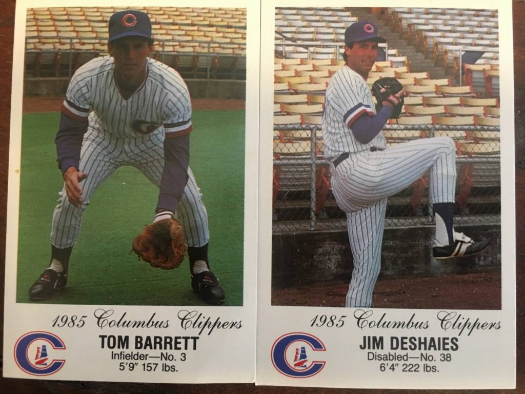 Former Rancho High baseball star Tommy Barrett, left, and Jim Deshaies, center, are shown durin ...