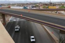 The Spaghetti Bowl as seen from the newly completed Project Neon HOV flyover ramp on Thursday, ...