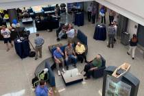 An open house was held Tuesday at the North Las Vegas Airport to show off their recent $2 milli ...
