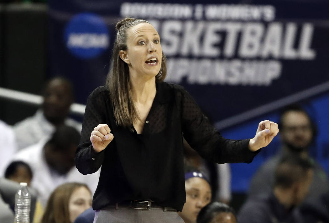 California head coach Lindsay Gottlieb instructs her team in the first half of a first round wo ...