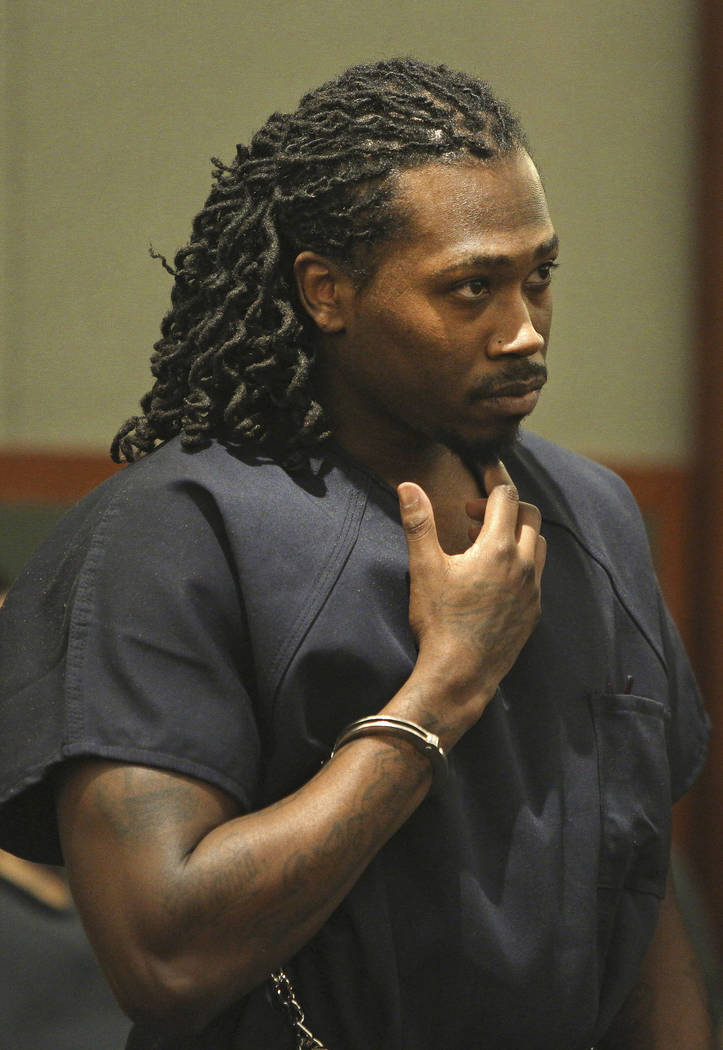Nicholas Hopkins appears in court for a sentencing hearing at the Regional Justice Center in La ...