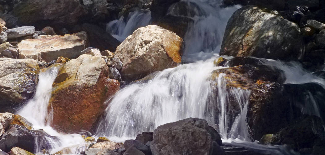 This Monday, June 10, 2019, photo shows mountain runoff, in the Big Cottonwood canyon, near Sal ...