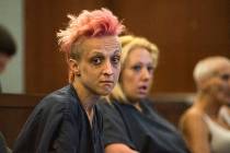 Margarita Balandova, accused in the stabbing death of 84-year-old Mary Leubeck, is seen during ...