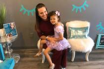 Molly and Layla O'Bryant at A Touch of Lash on June 12. (Rachel Spacek/Las Vegas Review-Journal ...