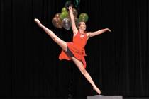 Stephanie Castrignano performing her lyrical solo for the talent portion of the Nevada state Di ...