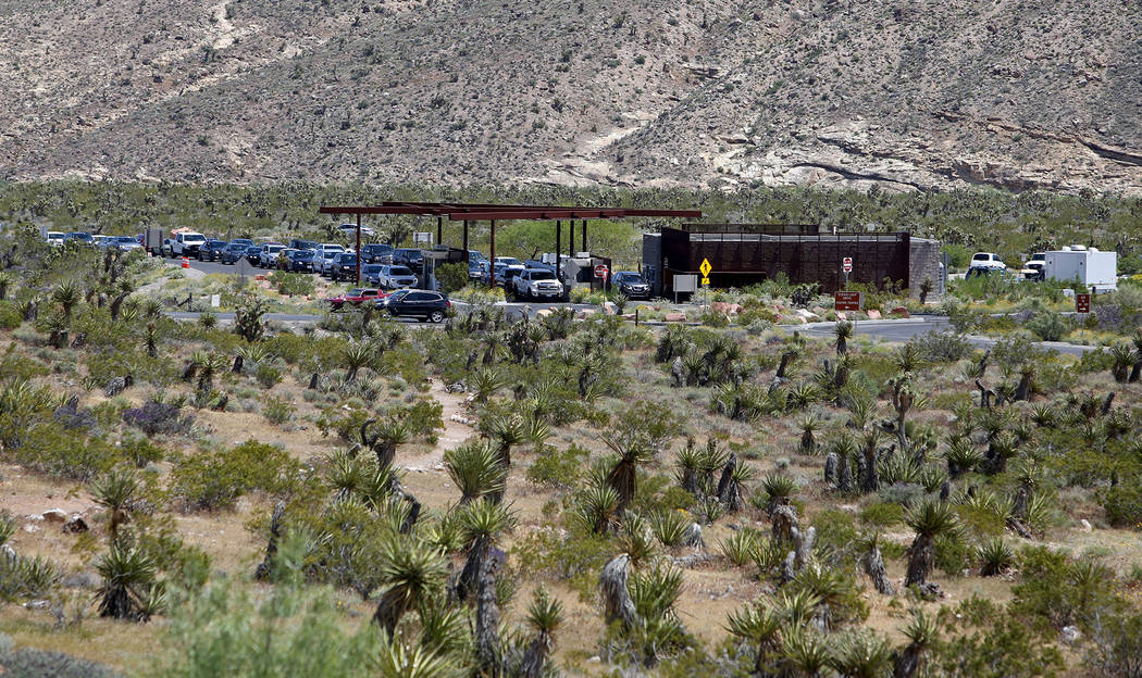 The entrance of Red Rock Canyon National Conservation Area in Las Vegas, Sunday, May 12, 2019. ...