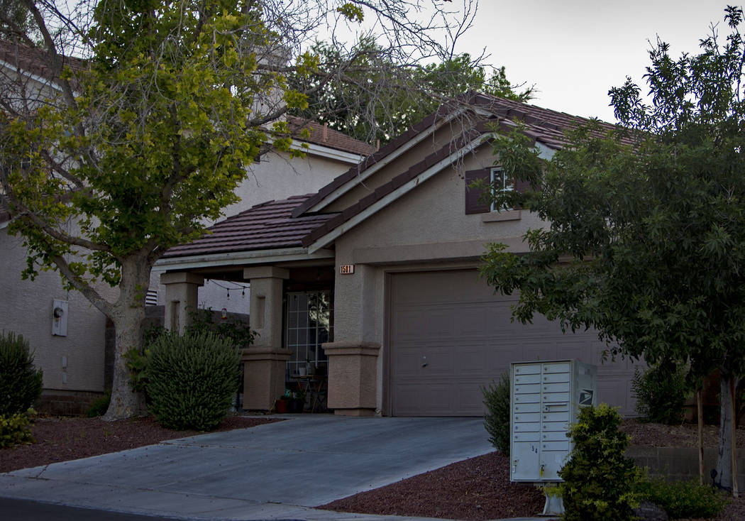 The former home of Kari Monson that she was evicted from last year, in Las Vegas, Wednesday, Ju ...