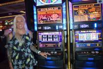 Christa F. of San Tan Valley, Arizona, won $270,847.25 on the 25-cents Wheel of Fortune Pink Di ...