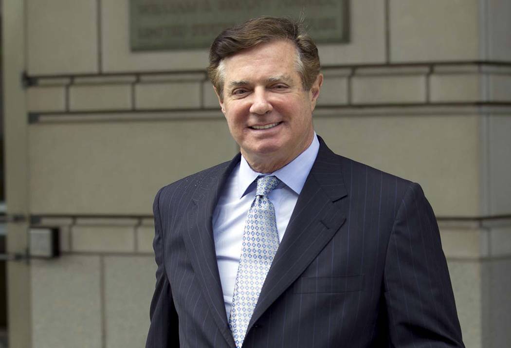 In a May 23, 2018, file photo, Paul Manafort, President Donald Trump's former campaign chairman ...