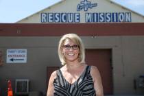 Heather Engle, CEO of the Las Vegas Rescue Mission, at the Las Vegas facility, 480 W Bonanza Ro ...