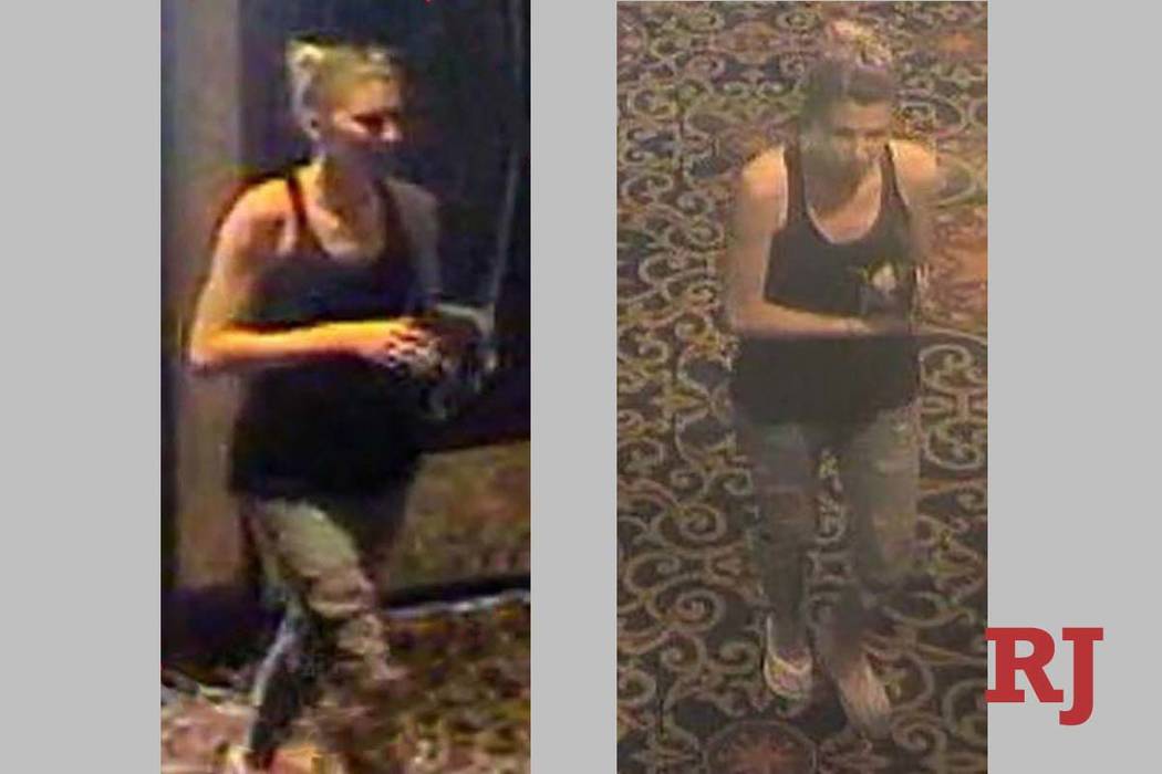 North Las Vegas police have arrested a woman they say battered an “elderly” woman and took ...