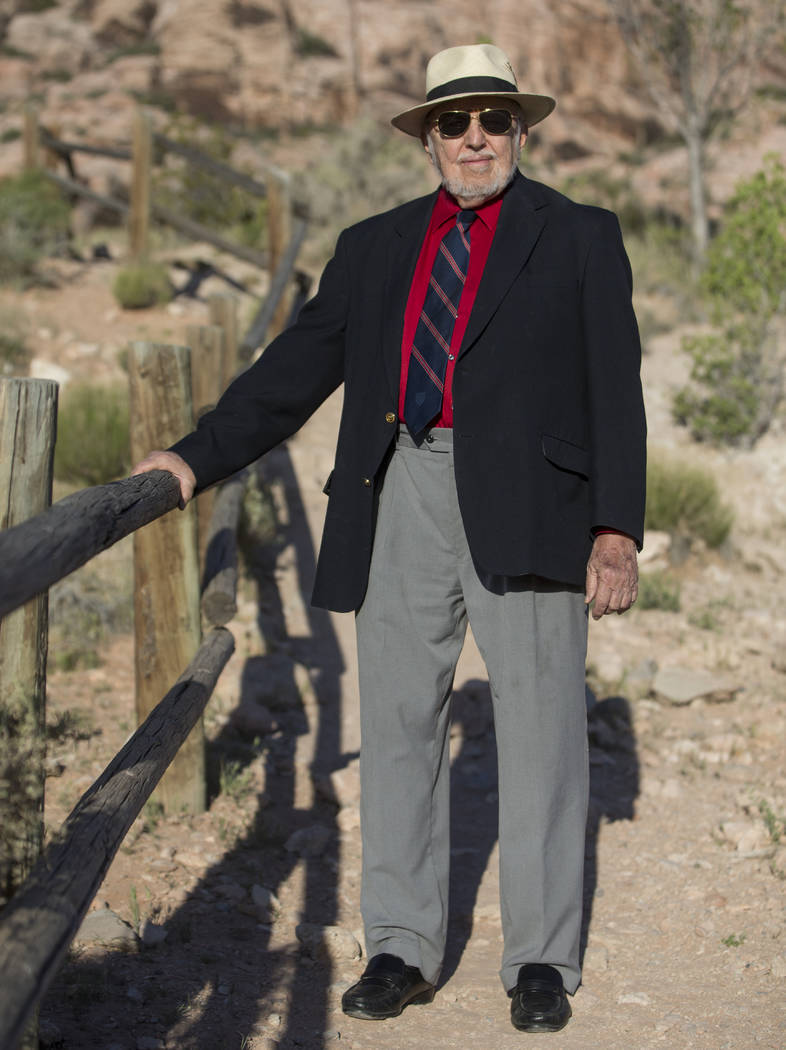 Author A.D. Hopkins at Red Rock Canyon National Conservation Area on Friday, April 23, 2018, ou ...