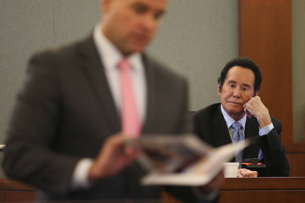 Wayne Newton takes the witness stand in the State of Nevada case against Weslie Martin, accused ...