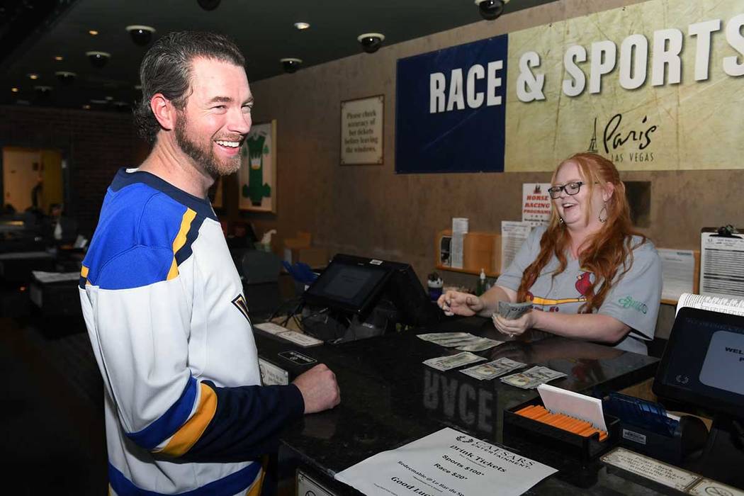 St. Louis Blues fan Scott Berry collected $100,400 for a winning bet on the Stanley Cup at Pari ...