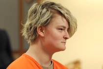 Denali Brehmer, 18, appears in a Superior courtroom for her arraignment in the Nesbett Courthou ...
