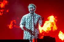 Post Malone performs at the Bonnaroo Music and Arts Festival on Saturday, June 15, 2019, in Man ...