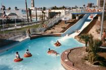 Visitors ride the Raging Rapids ride at Wet 'n Wild on Las Vegas Boulevard in 1988. (Las Vegas ...