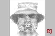 Sketch of sexual assault suspect at W. Wayne Bunker Family Park. (Las Vegas Metropolitan Police ...