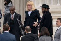In this March 20, 2019, file photo, Attorney Sheri Johnson leaves the Supreme Court after chall ...