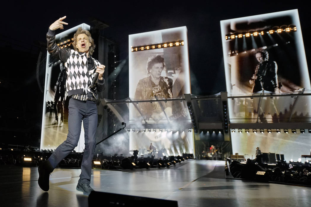 Mick Jagger of the Rolling Stones performs during the "No Filter" tour at Soldier Fie ...
