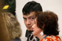 Wilber Martinez-Guzman appears in Carson City Justice Court on Thursday, Jan. 24, 2019. (Cathle ...