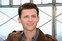 Actor Tom Holland from the film "Spider-Man: Far From Home" poses for the media on the 86th flo ...