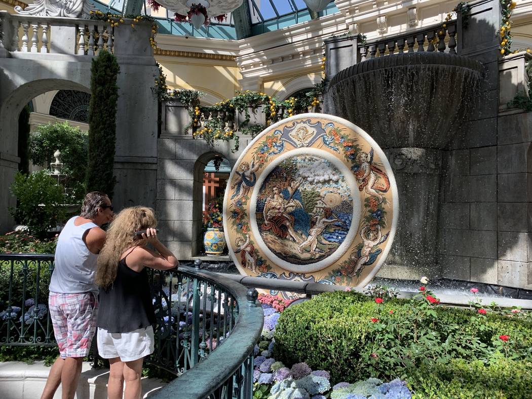 The Bellagio's conservatory has opened its gates to their summer display. (Mat Luschek / Review ...