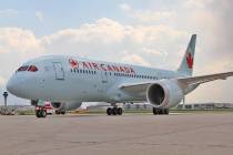 An Air Canada plane sits on a tarmac. (Air Canada/Facebook)
