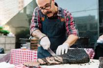 Chef Mike Minor of BBQ Mexicana. (Peter Harasty)