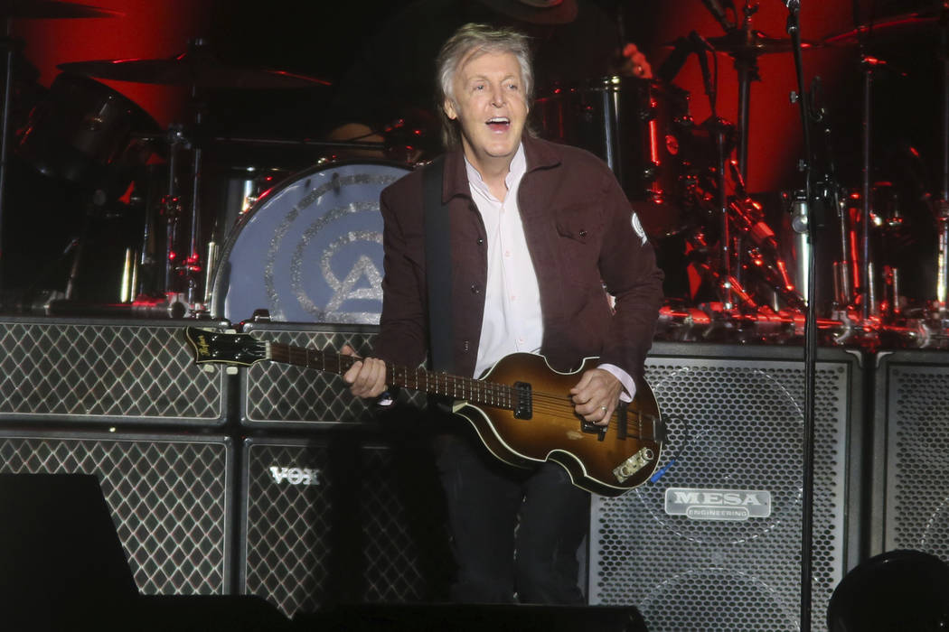 Paul McCartney performs on day one of the Austin City Limits Music Festival's first weekend on ...