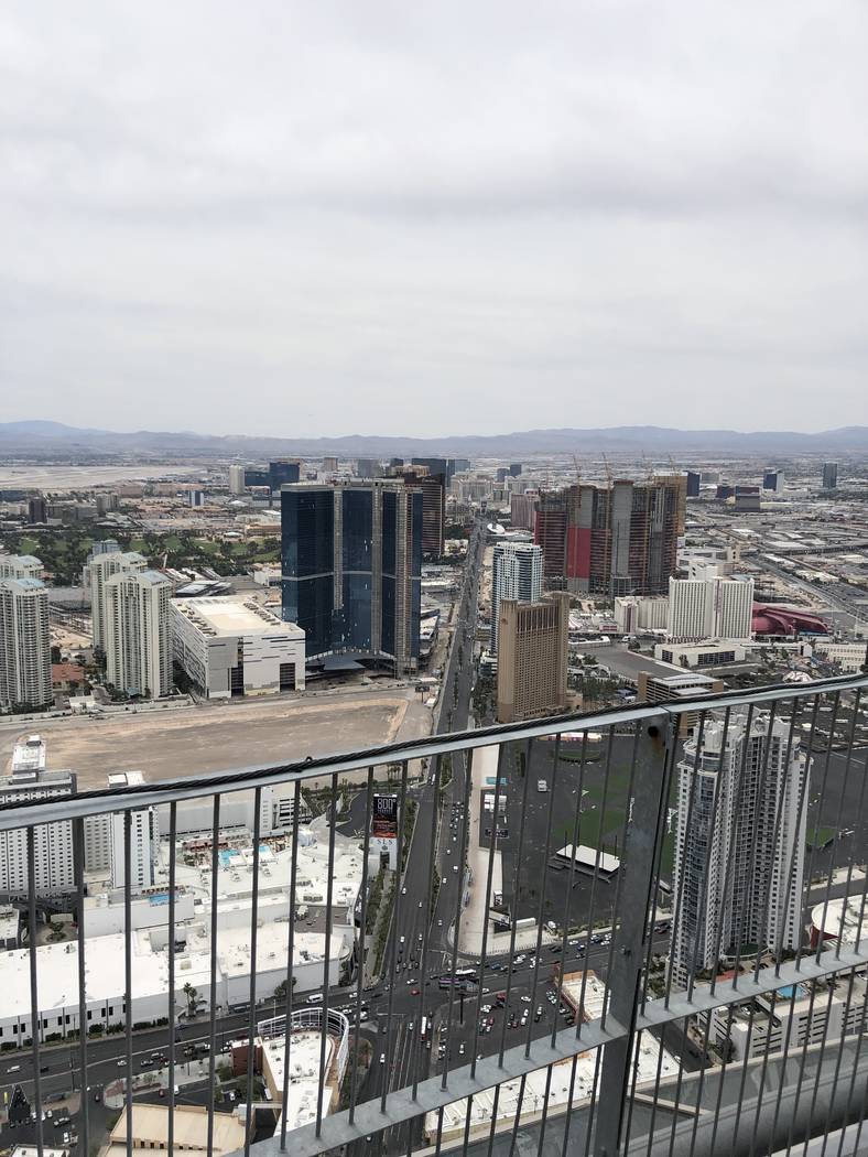 A view from the SkyPod observation deck at the Strat is shown on Tuesday, June 25, 2019 (John K ...