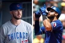 Las Vegas natives Kris Bryant and Joey Gallo came up short on the All-Star Starters Election ba ...